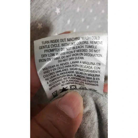 Girls Gray Canyon River Blues Sequins Star Tie Front T Shirt Top Kids XL 18 - Picture 7 of 9